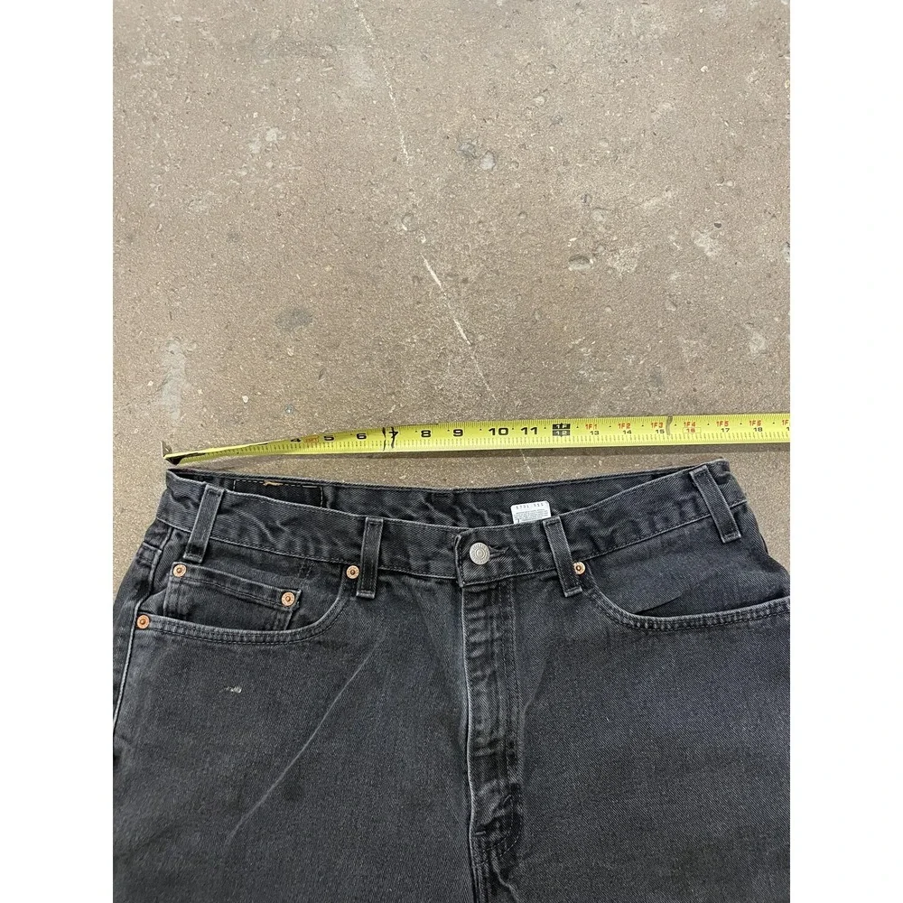 Vintage Levis 550 Jeans Mens 38x32‎ Black Relaxed Fit Tapered Made in USA 90s